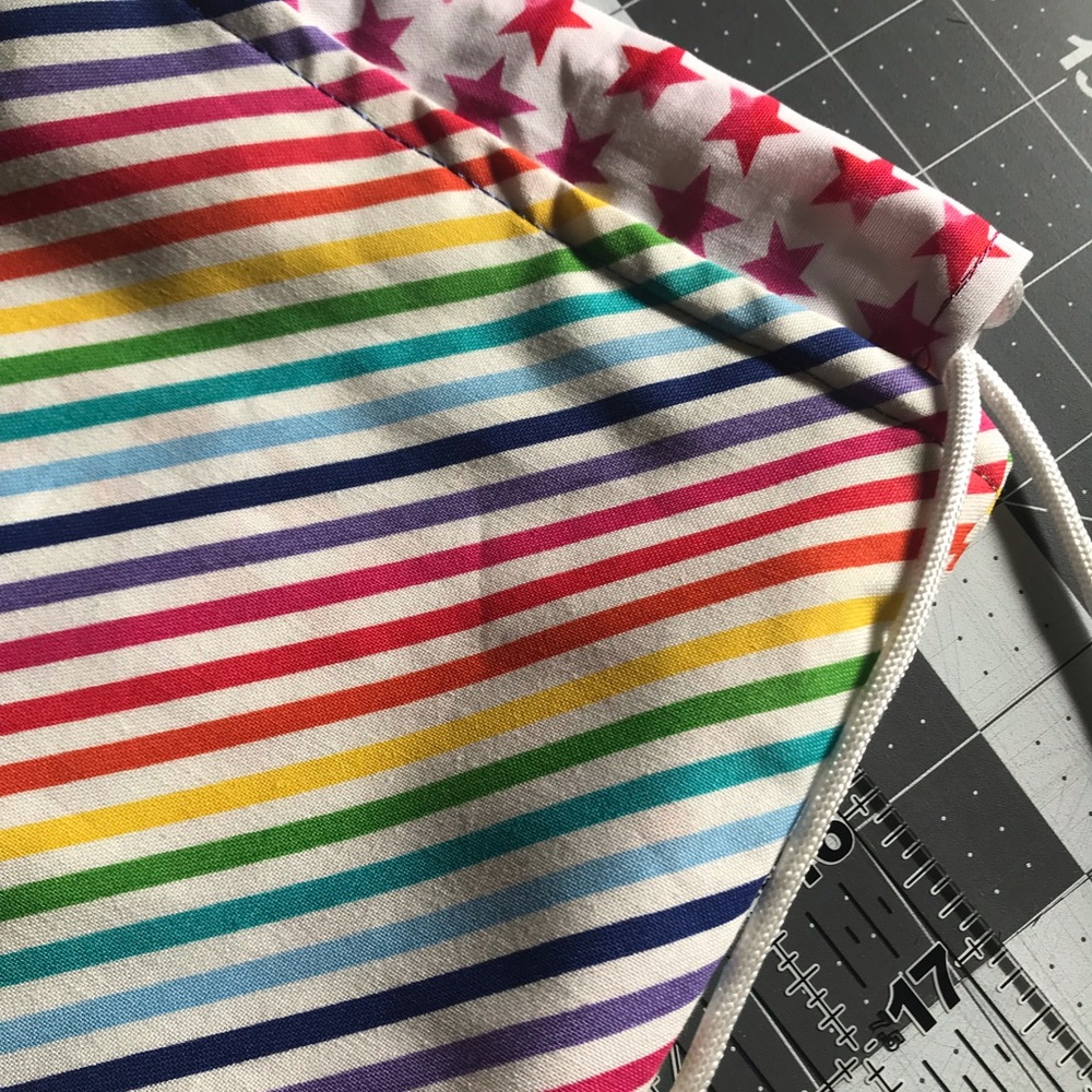 Pride Rainbow Drawstring Backpack - image 2